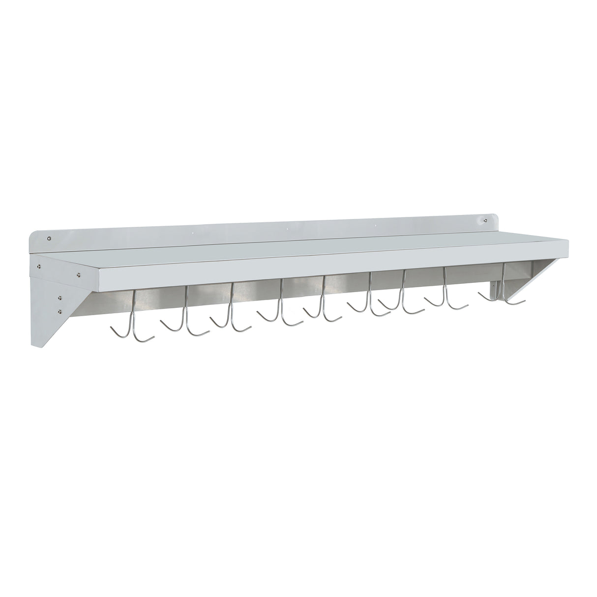 CUBO Wandrek met pannenrek 1200mm RVS CS-WMFPR-1200