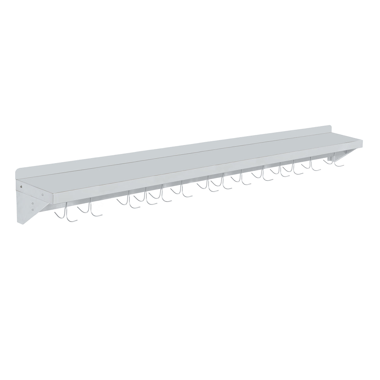 CUBO Wandrek met Potrek 1800 mm Roestvrij staal CS-WMFPR-1800