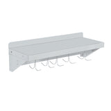 CUBO Wandrek met pannenrek 600 mm roestvrij staal CS-WMFPR-600
