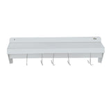CUBO Wandrek met pannenrek 600 mm roestvrij staal CS-WMFPR-600