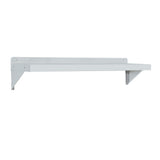 CUBO Edelstahl-Wandregal 1200 mm mit Haltern CS-WS-1200