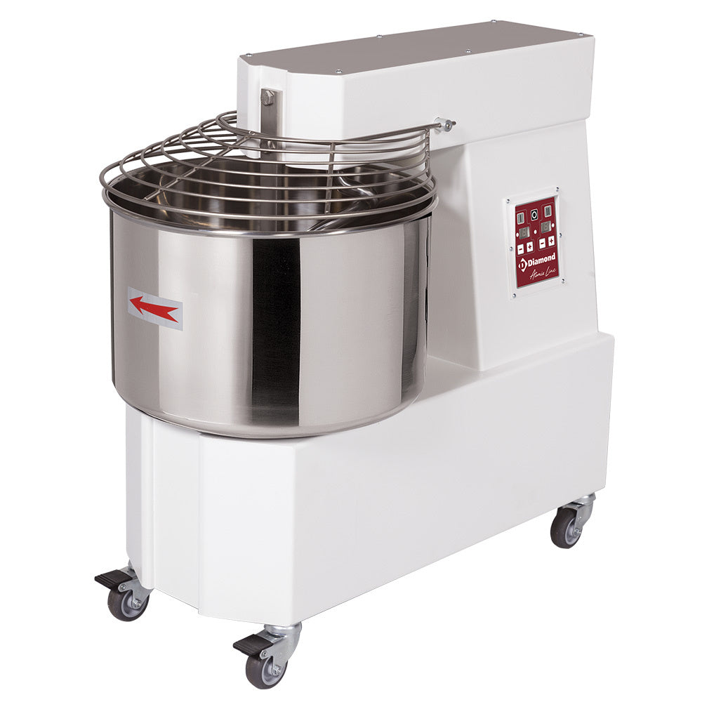 Diamond Spiral mixer 33 liters, 2 speeds, Automatic, digital, on wheels - DH33/T2V