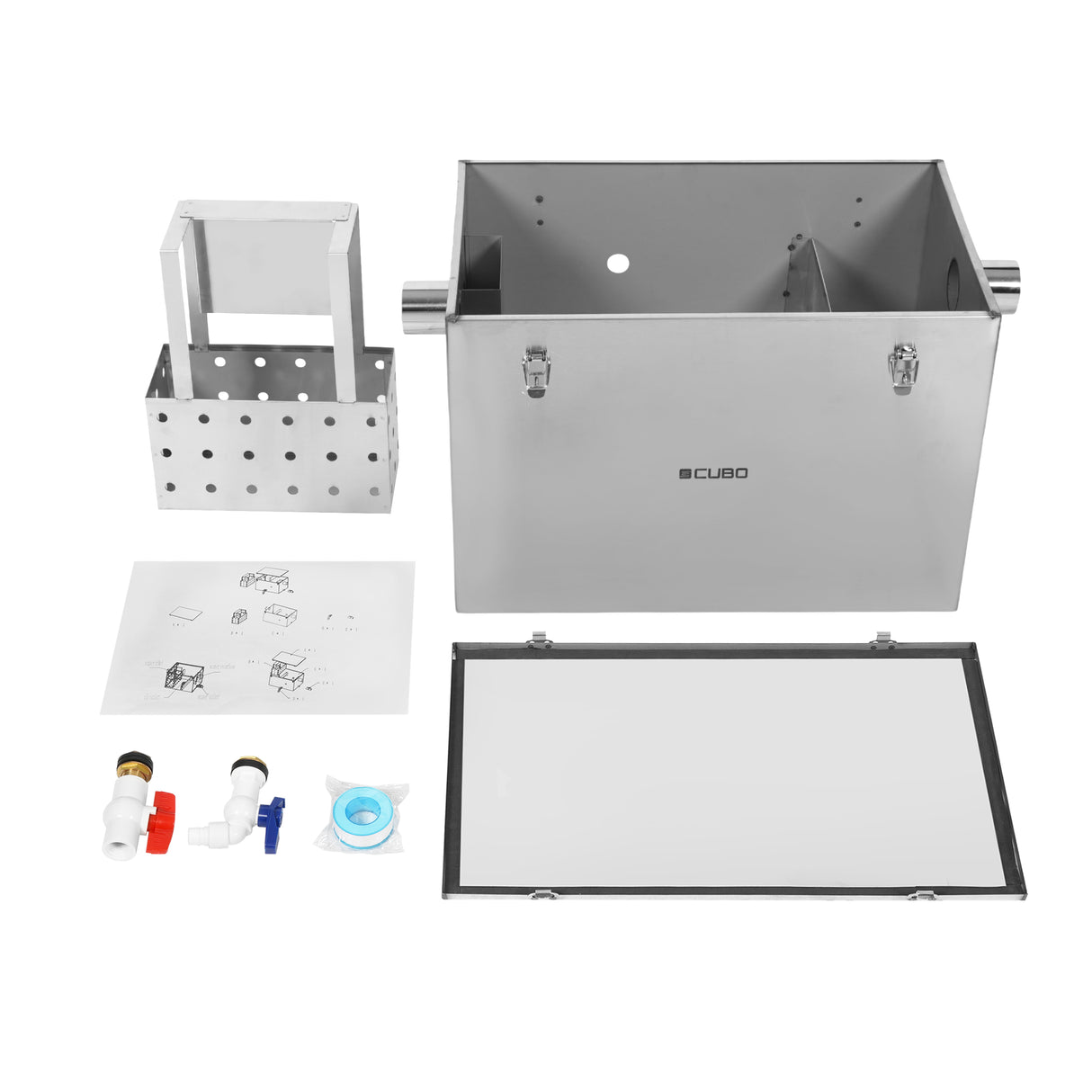 CUBO 45L Grease Trap Stainless Steel CS-GT45