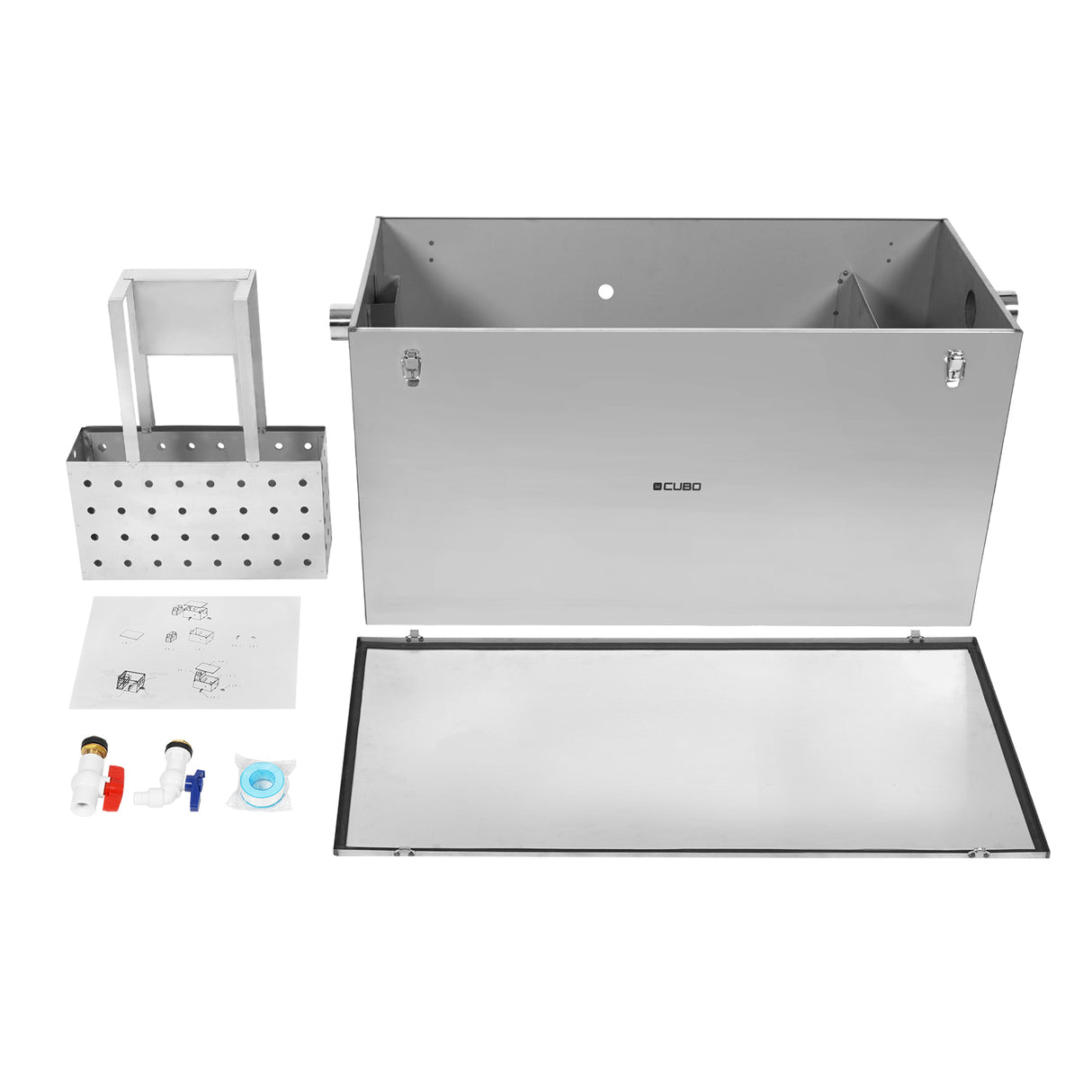 CUBO 135L Grease Trap Stainless Steel CS-GT135