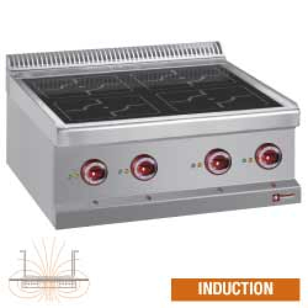 Diamond Electric range, 4 inductions zones - Top - - E77/4ID7T-N