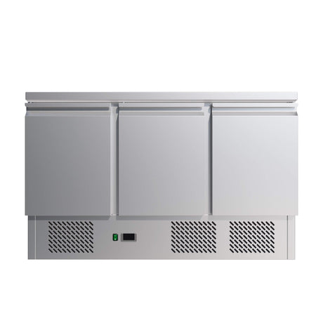 Empire 3 Door Stainless Steel Counter Prep Fridge - EMP-S903 Pizza Prep Counters - 3 Door Empire