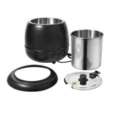 CUBO 10L Elektrischer Suppentopf Edelstahl Schwarz CS-SK
