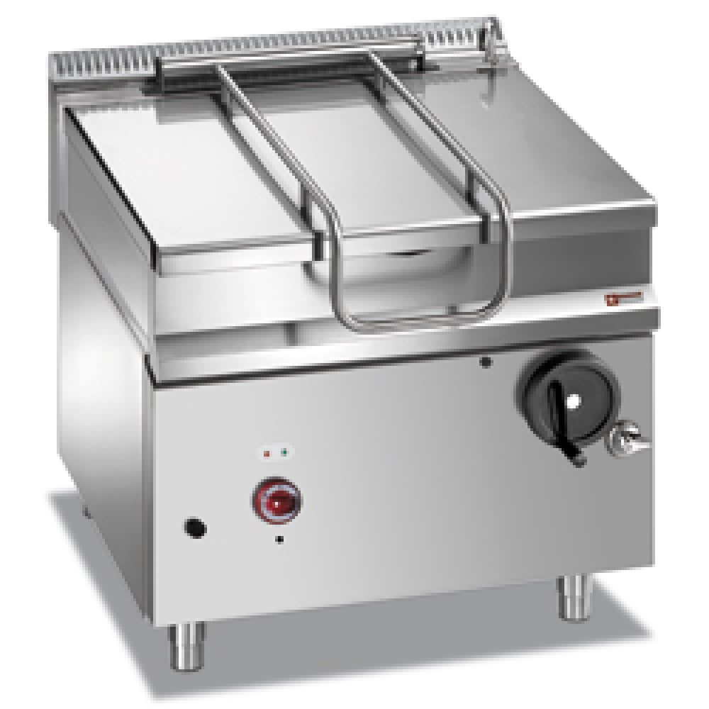 Diamond Tilting gas bratt pan, stainless steel tank 75 liters, on cupboard - G99/BRI2-N