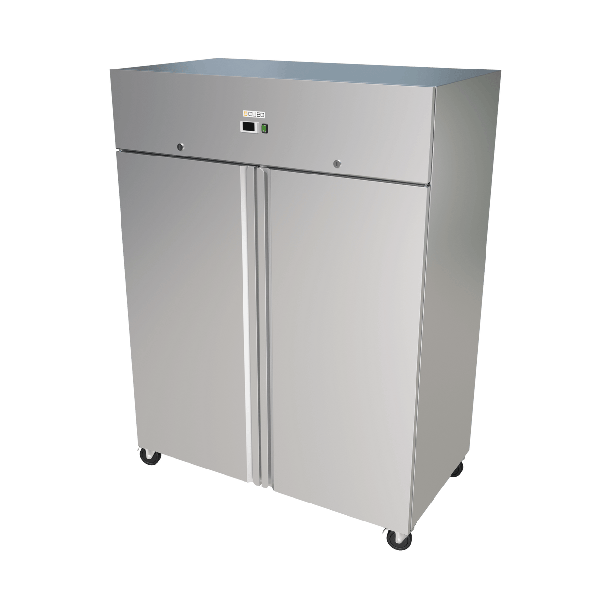 Cubo 1300L Commercial Stainless Steel Upright Refrigerator / Cabinet - 2 door - GN2/1 - Fan assisted cooling | CS-GN1410TN