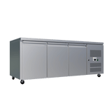 CUBO Vorbereitungswerkbank 417L - 3-türiger Thekenkühlschrank - Edelstahl - 1795(B) x 700(T)mm - CS-GN3100TN
