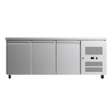CUBO Vorbereitungswerkbank 417L - 3-türiger Thekenkühlschrank - Edelstahl - 1795(B) x 700(T)mm - CS-GN3100TN