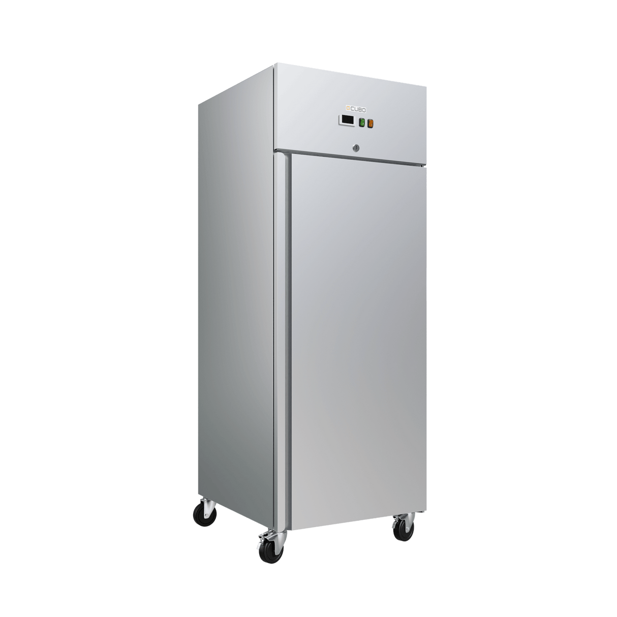 Cubo Koelkast 650L - Roestvrij Staal met LED-verlichting- 1 deur - 3x GN2/1 rooster - Ventilatorkoeling | CS-GN650TN