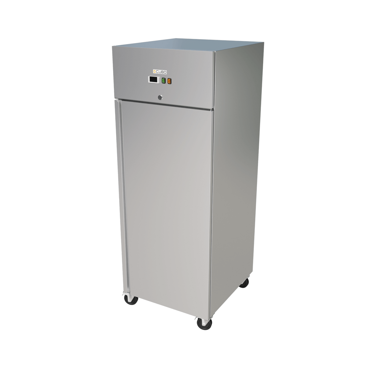 Cubo Koelkast 650L - Roestvrij Staal met LED-verlichting- 1 deur - 3x GN2/1 rooster - Ventilatorkoeling | CS-GN650TN