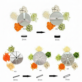 Cubo Groentesnijder elektrisch - hoge capaciteit - 5 GRATIS schijven inbegrepen - CS-VGM-007