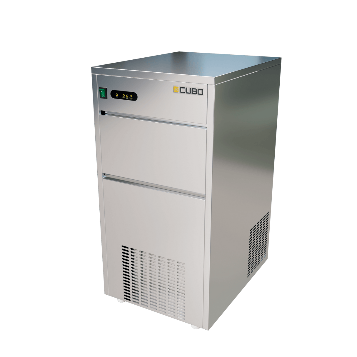 CUBO Eiswürfelmaschine Bullet-Typ 50 kg/24h – 13 kg Vorrat – Edelstahl Gastro - CS-IM50B