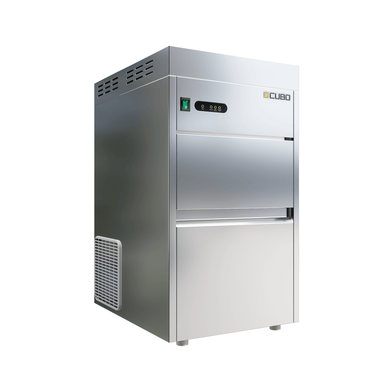 CUBO Eisflockenmaschine - Untertisch - 50 kg Leistung / 15 kg Vorrat - Schwerkraftablauf - CS-IF50