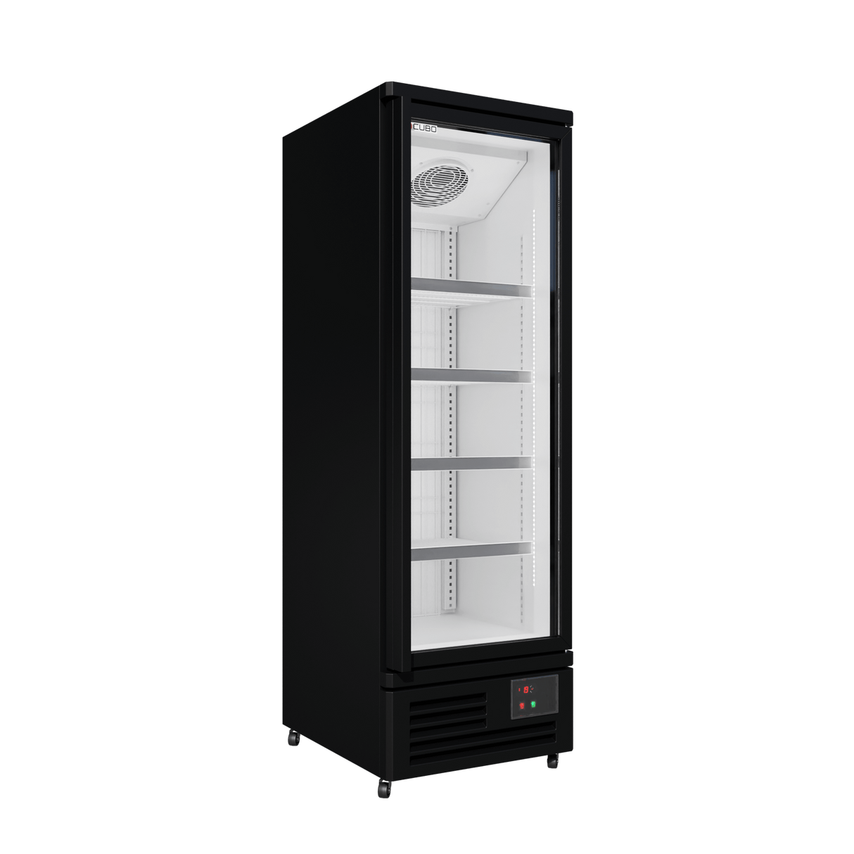 Cubo Vriezer 400L - Wit interieur met LED-verlichting - 1 deur met 5 planken - Energiezuinig - CS-SU6W