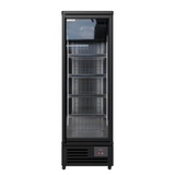 Cubo Gefrierschrank, 400 l, Schwarzer Innenraum mit LED-Beleuchtung, 1 Tür mit 5 Einlegeböden, Energieeffizient, CS-SU6B