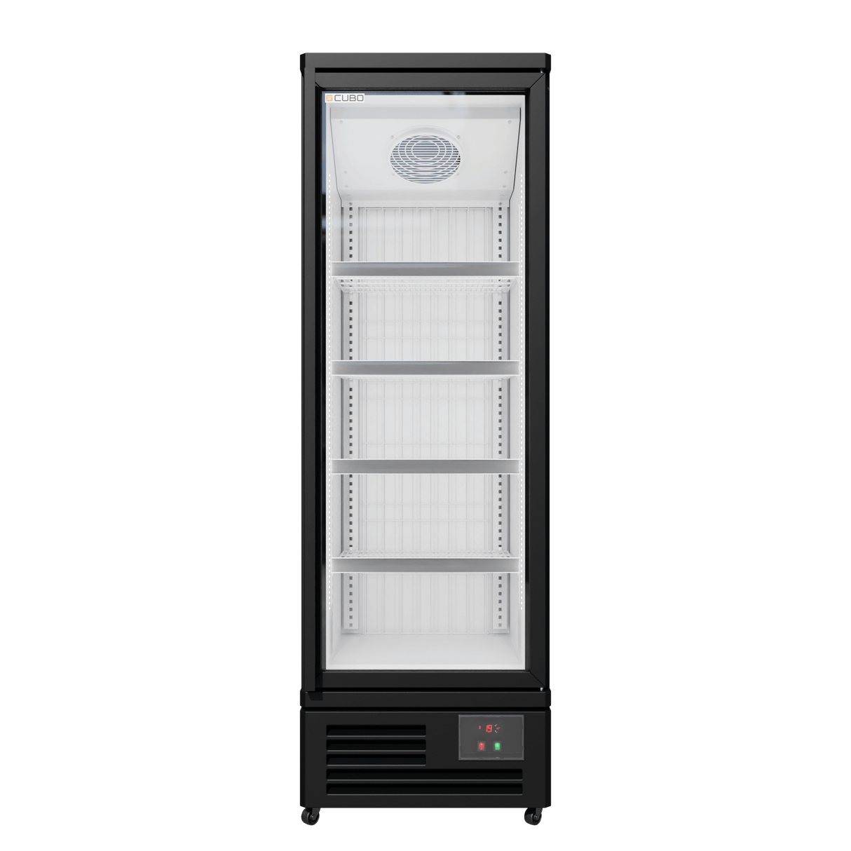 Cubo Vriezer 400L - Wit interieur met LED-verlichting - 1 deur met 5 planken - Energiezuinig - CS-SU6W