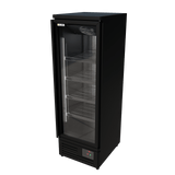 Cubo Gefrierschrank, 400 l, Schwarzer Innenraum mit LED-Beleuchtung, 1 Tür mit 5 Einlegeböden, Energieeffizient, CS-SU6B