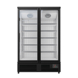 Cubo Gefrierschrank, 810 l, Schwarzer oder weißer Innenraum mit LED-Beleuchtung, 2 Türen mit 10 Einlegeböden, Energieeffizient, CS-SU13W
