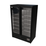 Cubo Gefrierschrank, 810 l, Schwarzer Innenraum mit LED-Beleuchtung, 2 Türen mit 10 Einlegeböden, Energieeffizient, CS-SU13B