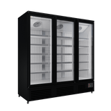 Cubo Upright Display Freezer 1220L - White Interior with LED lighting - 3 Door with 15 Shelves - Energy Efficient - CS-SU19W