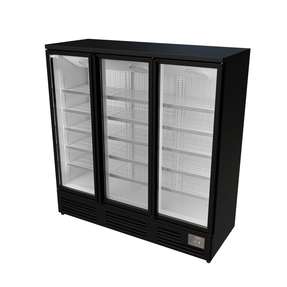 Cubo Upright Display Freezer 1220L - White Interior with LED lighting - 3 Door with 15 Shelves - Energy Efficient - CS-SU19W