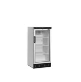 TEFCOLD Glass Display Fridge - Reversible Door - Aluminum Frame - LED Lighting - Bottles 330 ml pcs 133 - FS1220