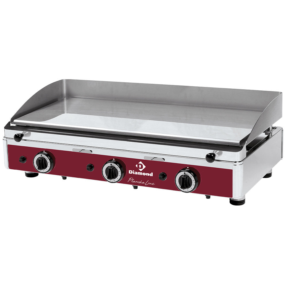 Diamond Smooth gas cooking surface, chrome coated - PLANCHA/3CR-N