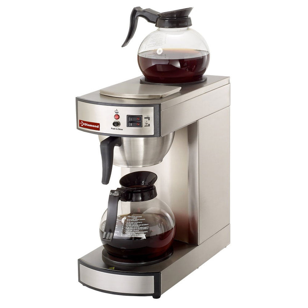 Diamond Percolator koffie - 1 groep + 2 verwarmingsplaten - Automatisch - PCF-A2/F