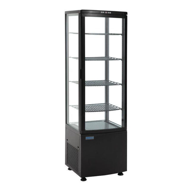 Polar Chilled Display with Curved Glass Door - DP289 Refrigerated Floor Standing Display Polar