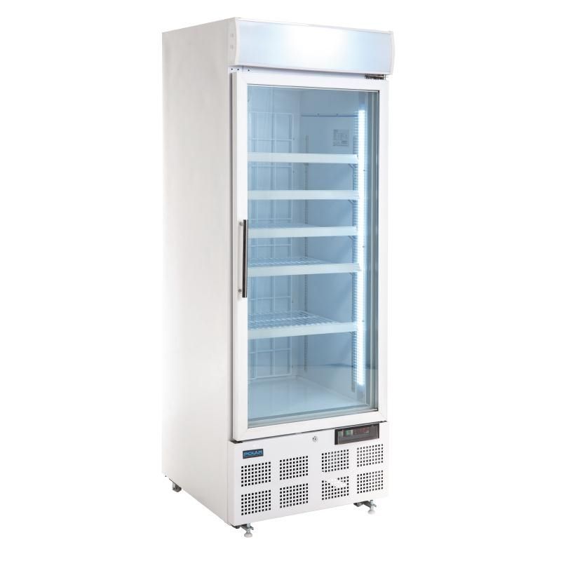 Polar Display Freezer with Light Box 412Ltr - GH506 Refrigerated Floor Standing Display Polar