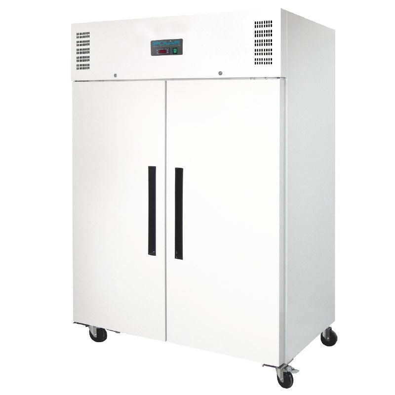 Polar Double Door Freezer White 1200Ltr - CD616 Refrigeration Uprights - Double Door Polar