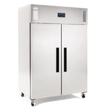 Polar Double Door Fridge Stainless Steel 1200Ltr - G594 Refrigeration Uprights - Double Door Polar