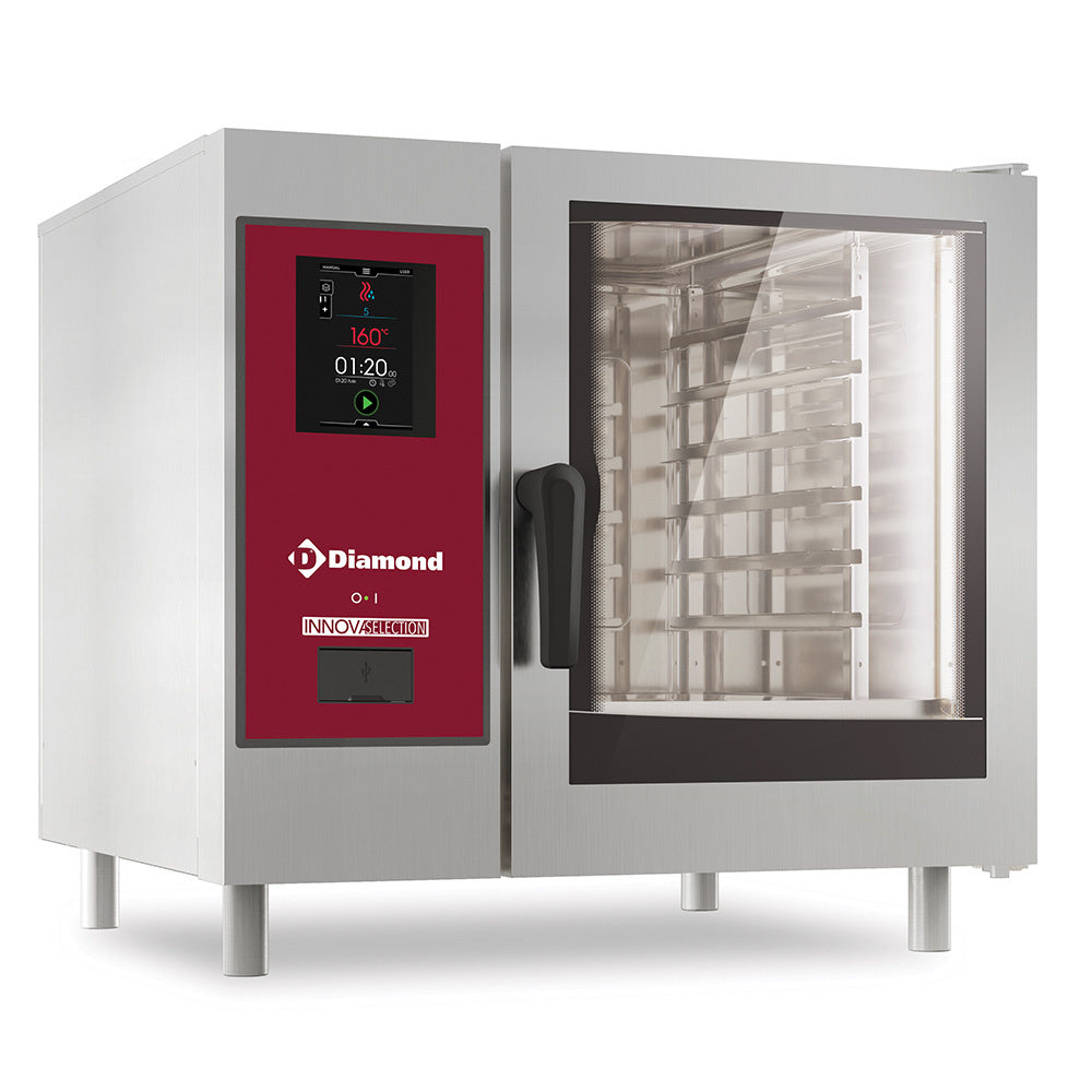 Diamond Electric oven  "TOUCH" direct steam and convection 6x GN 1/1 + Cleaning - SDET/XC-06