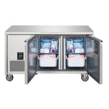 Polar U-series 2-door freezer counter 267L - UA006