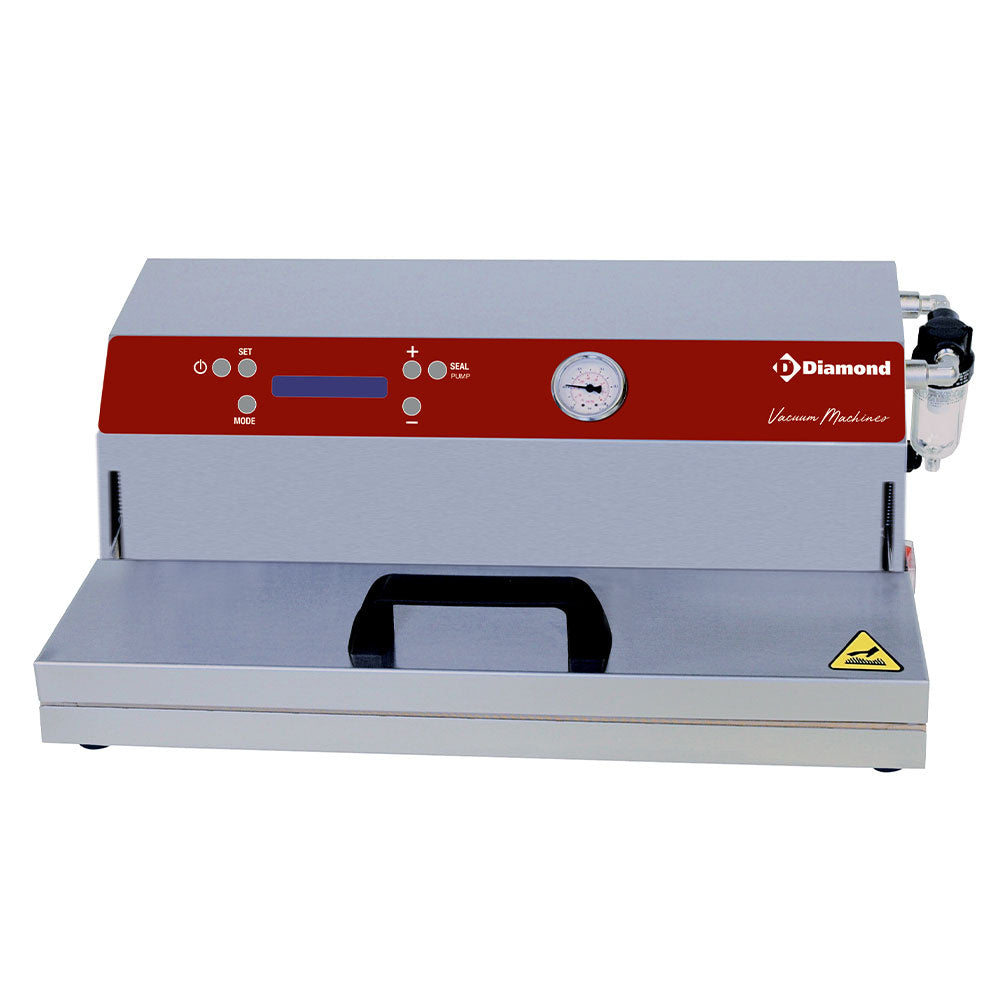 Diamond Stainless steel under vacuum machine, pump 32 l./min, welding 430 mm (double welding) - VAX/45-DSL