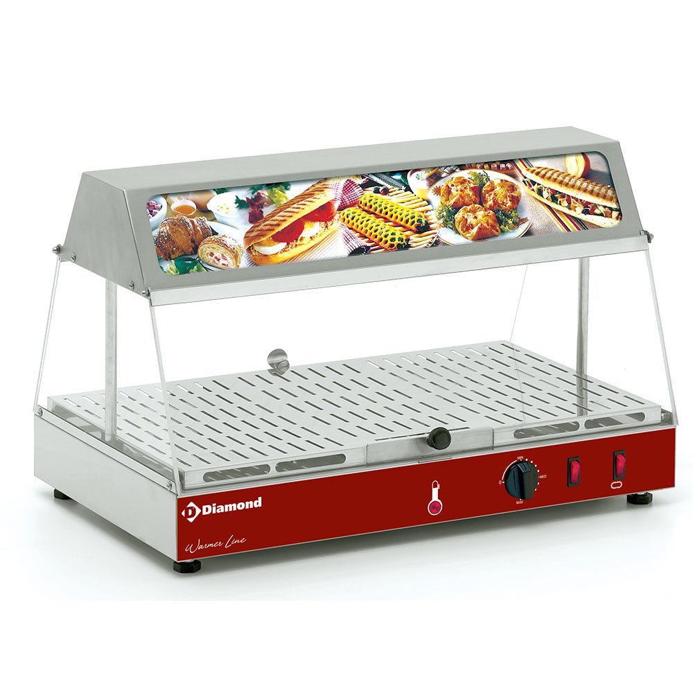 Diamond Heated display case with luminous sign - VLS1/R