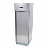 Maxima  Fridge - 400L - 3 Adjustable Shelves - (1/1 GN) - on Wheels - Stainless Steel  - 09400130