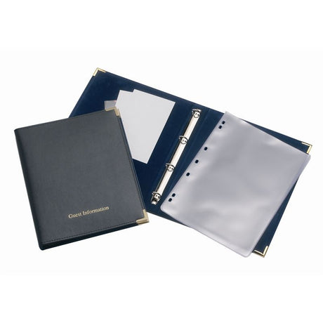 Black Guest Information Folder - CB586 Bedroom Non Branded