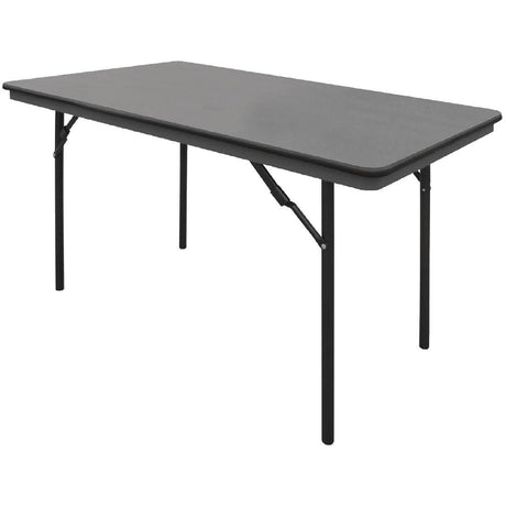 Bolero ABS Rectangular Folding Table Grey 4ft (Single) - GC594 Folding Utility Furniture Bolero