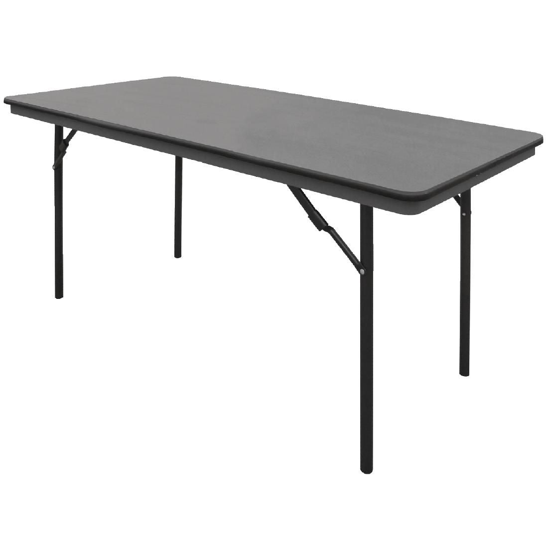 Bolero ABS Rectangular Folding Table Grey 5ft - GC595 Folding Utility Furniture Bolero