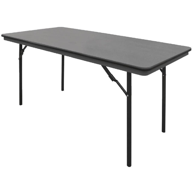 Bolero ABS Rectangular Folding Table Grey 5ft - GC595 Folding Utility Furniture Bolero