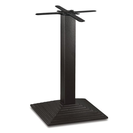 Bolero Cast Iron Step Square Table Base - CE153 Mix and Match Table Tops and Bases Bolero