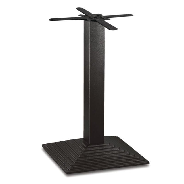 Bolero Cast Iron Step Square Table Base - CE153 Mix and Match Table Tops and Bases Bolero