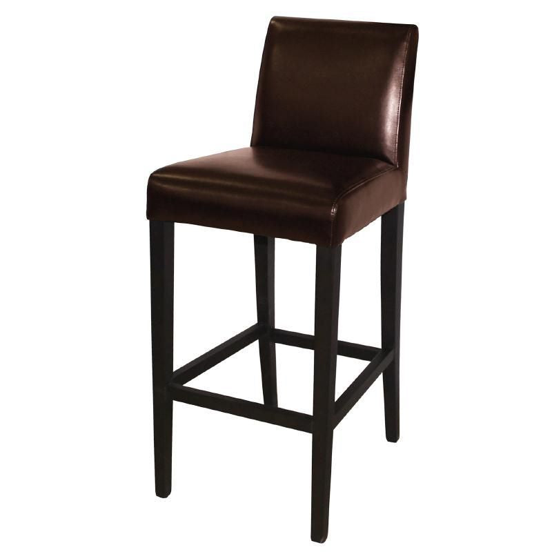 Bolero Faux Leather High Bar Stool with Full Back - GG652 Stools Bolero