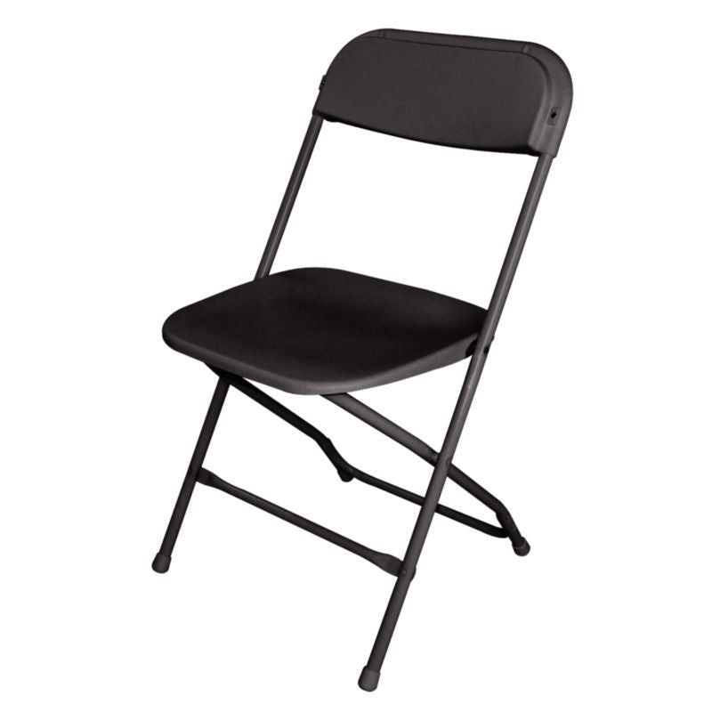 Bolero Folding Chair Black (Pack of 10) - GD386 Folding Utility Furniture Bolero