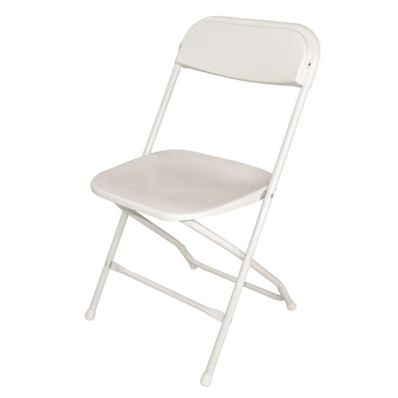 Bolero Folding Chair White (Pack of 10) - GD387 Folding Utility Furniture Bolero