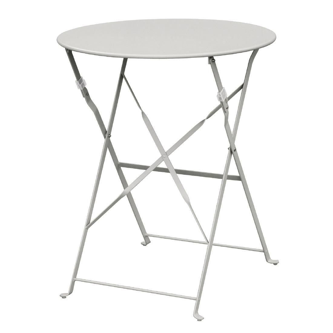 Bolero Grey Pavement Style Steel Table 595mm - GH556 Tables Bolero